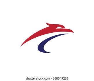 Falcon Eagle Bird Logo Template vector icon
