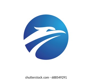 Falcon Eagle Bird Logo Template vector icon