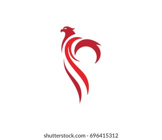 Falcon Eagle Bird Logo Template vector icon