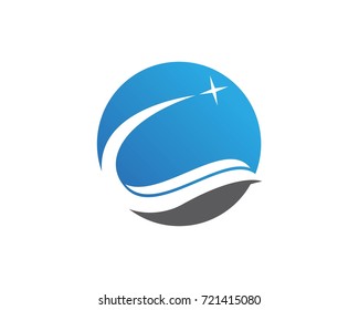 Falcon Eagle Bird Logo Template vector icon
