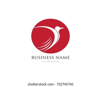 Falcon Eagle Bird Logo Template vector icon