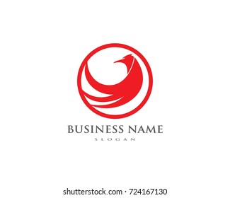 Falcon Eagle Bird Logo Template vector icon