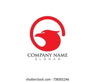 Falcon Eagle Bird Logo Template vector icons
