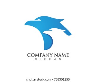 Falcon Eagle Bird Logo Template vector icons
