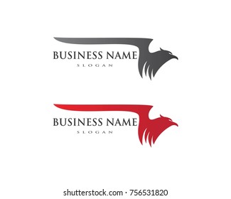 Falcon Eagle Bird Logo Template vector icon