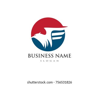 Falcon Eagle Bird Logo Template vector icon