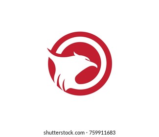 Falcon Eagle Bird Logo Template vector icon