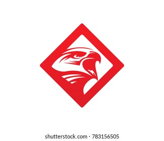 Falcon Eagle Bird Logo Template vector icon