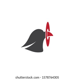 Falcon eagle birdWave Logo Template vector symbol nature