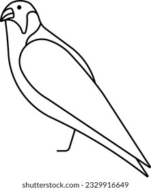Pájaro volador del halcón contorno