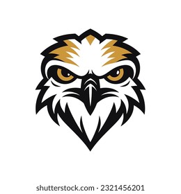 Falcon, Eagle, Hawk Bird Logo Illustration Vector Design Template.