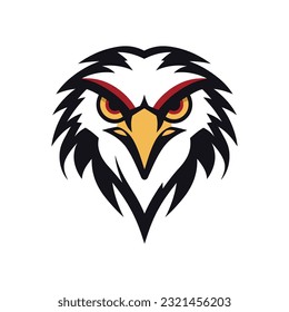 Falcon, Eagle, Hawk Bird Logo Illustration Vektordesign Vorlage.