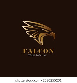 Falcon and Eagle Logo Design Vector template