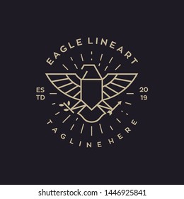 falcon eagle logo vector icon outline illustration 