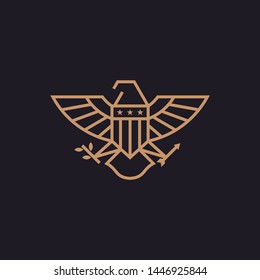 falcon eagle logo vector icon outline illustration 