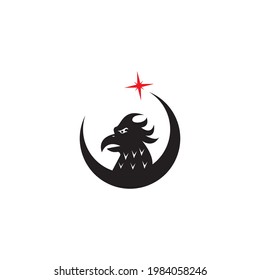 Falcon eagle logo vector template