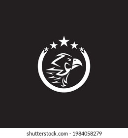 Falcon eagle logo vector template
