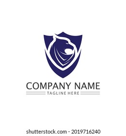 Falcon, eagle Logo and wings Template vector illustration design icon