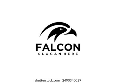 falcon, eagle security logo design template vector
