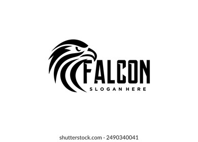 falcon, eagle security logo design template vector