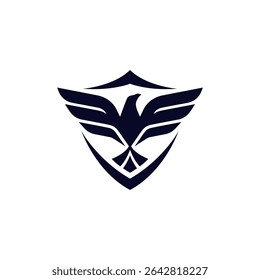 falcon, eagle security logo design template vector. eagle hawk falcon logo icon