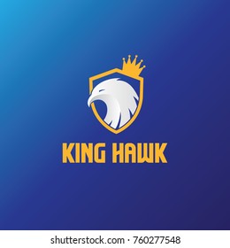 Falcon Hawk Eagle King Logo Vector