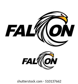 Falcon Head Logo Vector