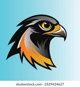 falcon head logo vector design free download