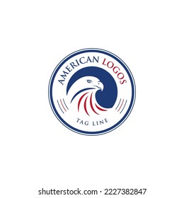 falcon head logo, vector illustration