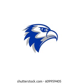 Falcon Head Vector Logo