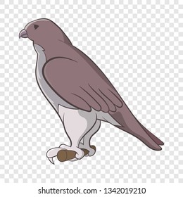 Falcon icon in cartoon style isolated on background for any web design 