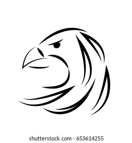 Falcon Icon Vector Illustrator Stock Vector Royalty Free