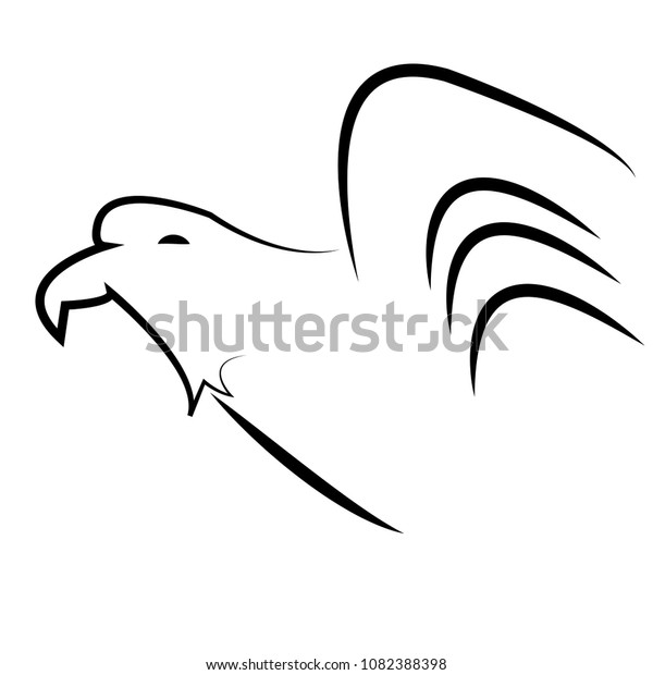 Falcon Icon Vector Illustrator Stock Vector Royalty Free 1038