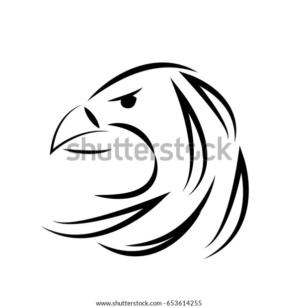 Falcon Icon Vector Illustrator Stock Vector Royalty Free