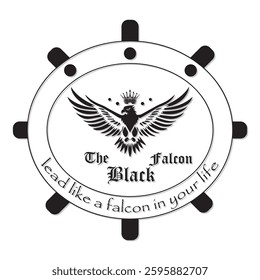 Falcon Illustration Logo design Template