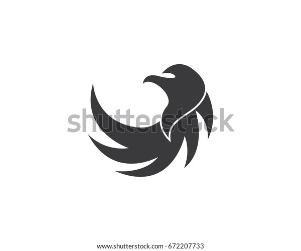 Falcon Logo Stock Vector Royalty Free 672207733