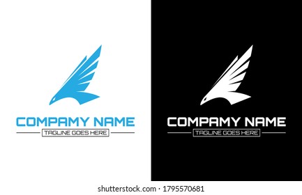 Falcon Logo abstract design vector template. Falcon Hawk bird stylish Logotype concept icon