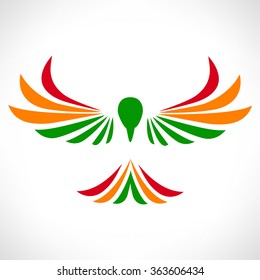 falcon logo. bird symbol.