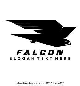 falcon logo brand design vector