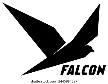 falcon logo brand design vector	