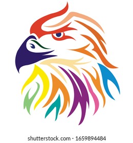 
Falcon-Logo in Vektorillustration, Illustration