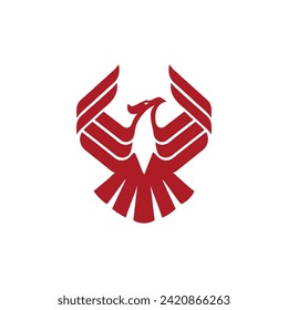 falcon logo design graphic template