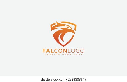 Falcon logo Design Template Vector Graphic Branding Element.