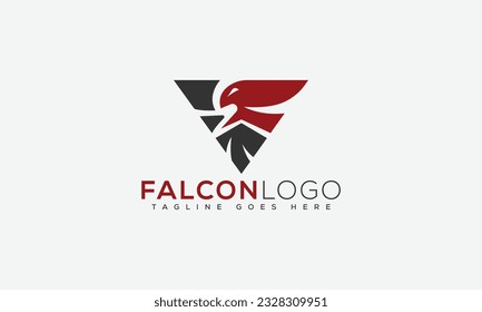 Falcon logo Design Template Vector Graphic Branding Element.