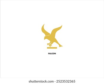 FALCON logo design ,vector, isolate template, illustration, which contain a brand identity .