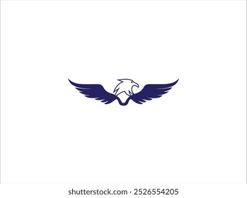 O design do logotipo do falcon, vetor, arte vetorial e modelo de ilustração.