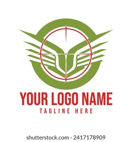 Falcon logo, Gun Store logo, Targeting logo, Armory logo. 
