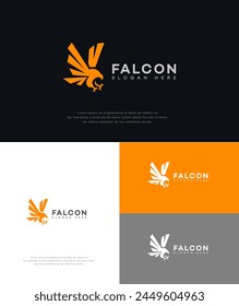 Falcon Logo Icon Brand Identity Sign, Falcon Symbol Template 