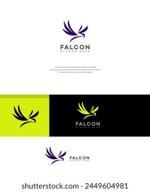 Falcon Logo Icon Brand Identity Sign, Falcon Symbol Template 