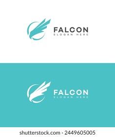 Falcon Logo Icon Brand Identity Sign, Falcon Symbol Template 